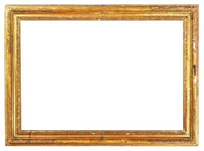 Cornice per specchio, legno dorato e pastiglia, Italia XVIII secolo