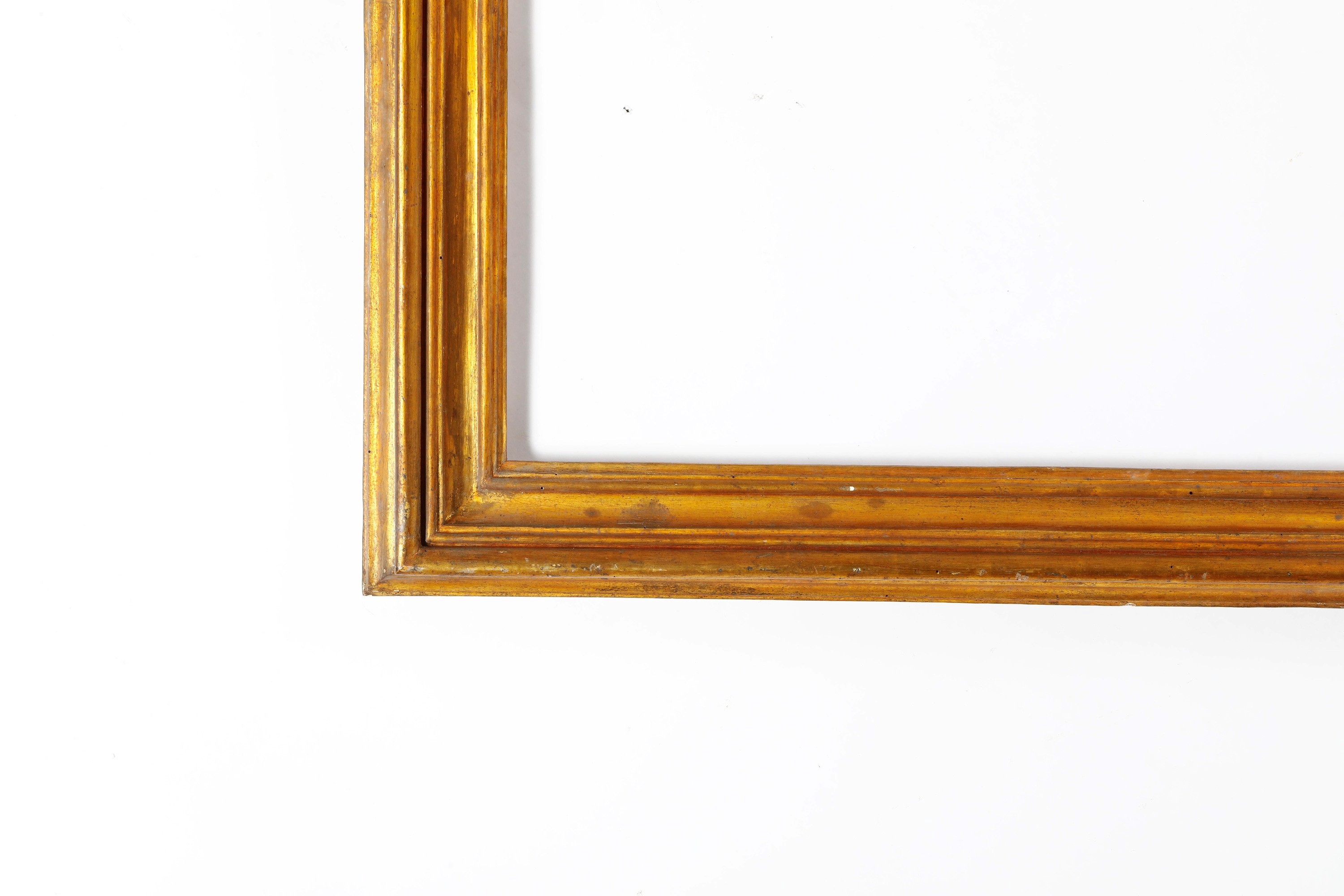 Cornice a sagoma, legno dorato, Italia centrale XVIII-XIX secolo