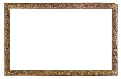 Cornice, decorazione floreale dipinta su legno intagliato (XVIII secolo)