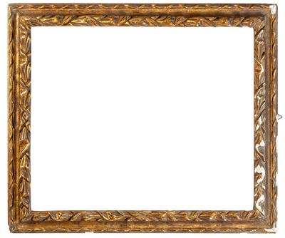 Cornice, legno intagliato e dorato, Italia XIX secolo