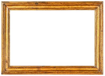 Italia centrale, Cornice a sagoma, legno intagliato e dorato, XVII-XVIII secolo