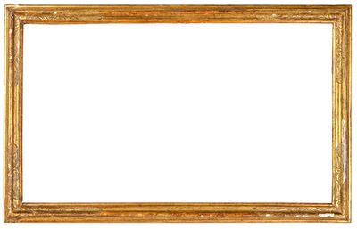 Italia, Cornice in legno intagliato e dorato, XVIII secolo