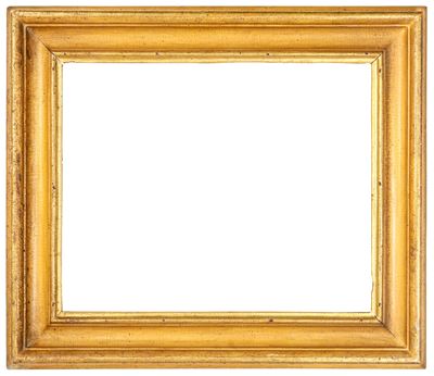 Cornice a sagoma, legno intagliato dipinto e dorato — Italia centrale, XVIII secolo