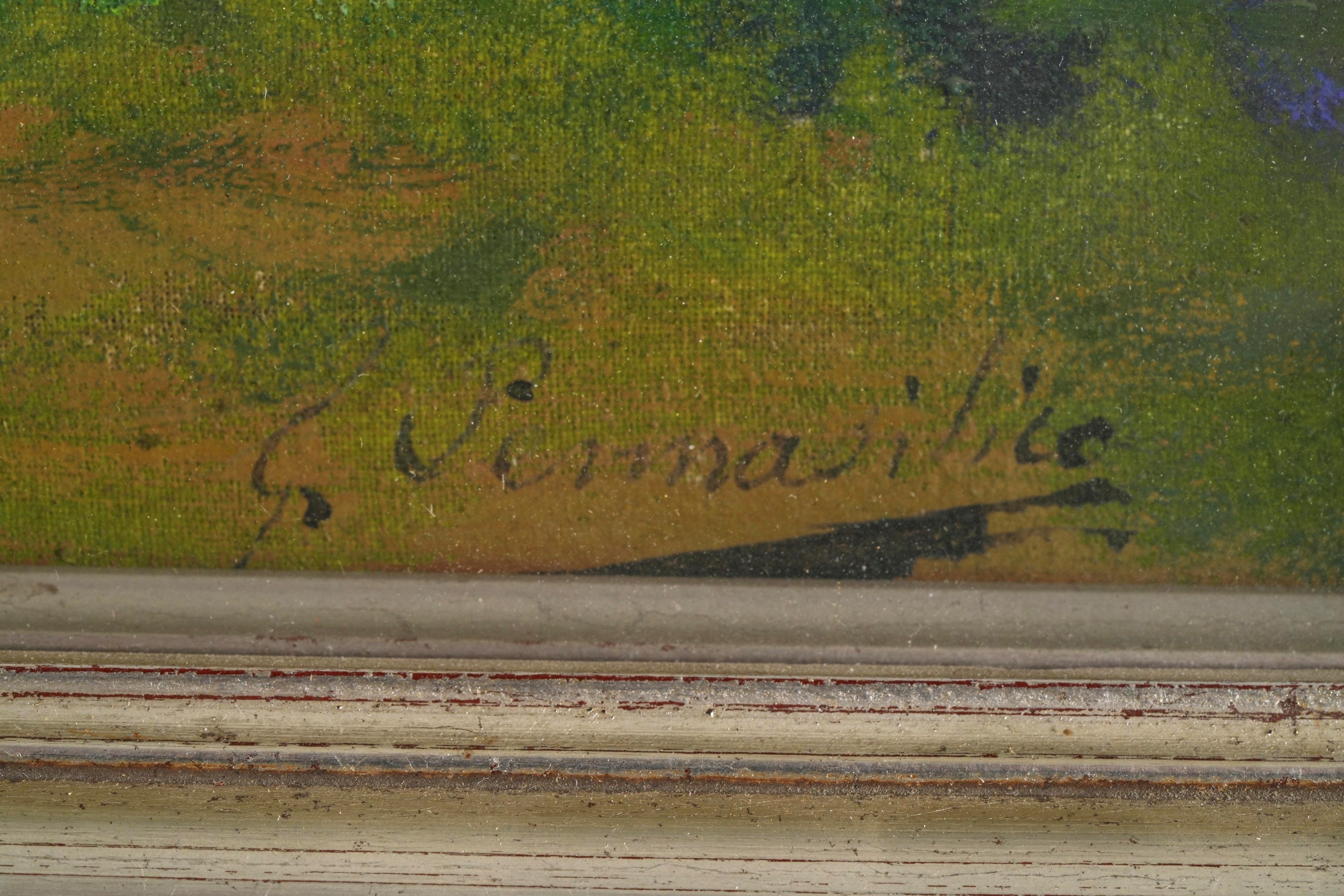 Giuseppe Pennasilico - Paesaggio, olio su tavola