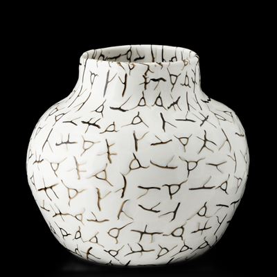 Vaso globulare Venini a murrine (Murano, 1987)