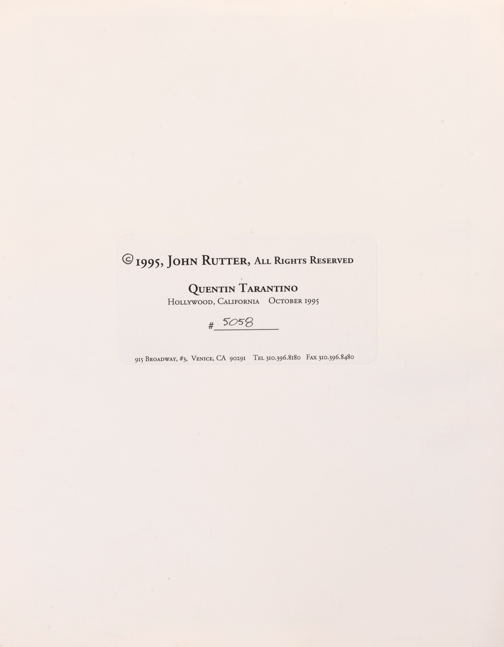 Quentin Tarantino #5058