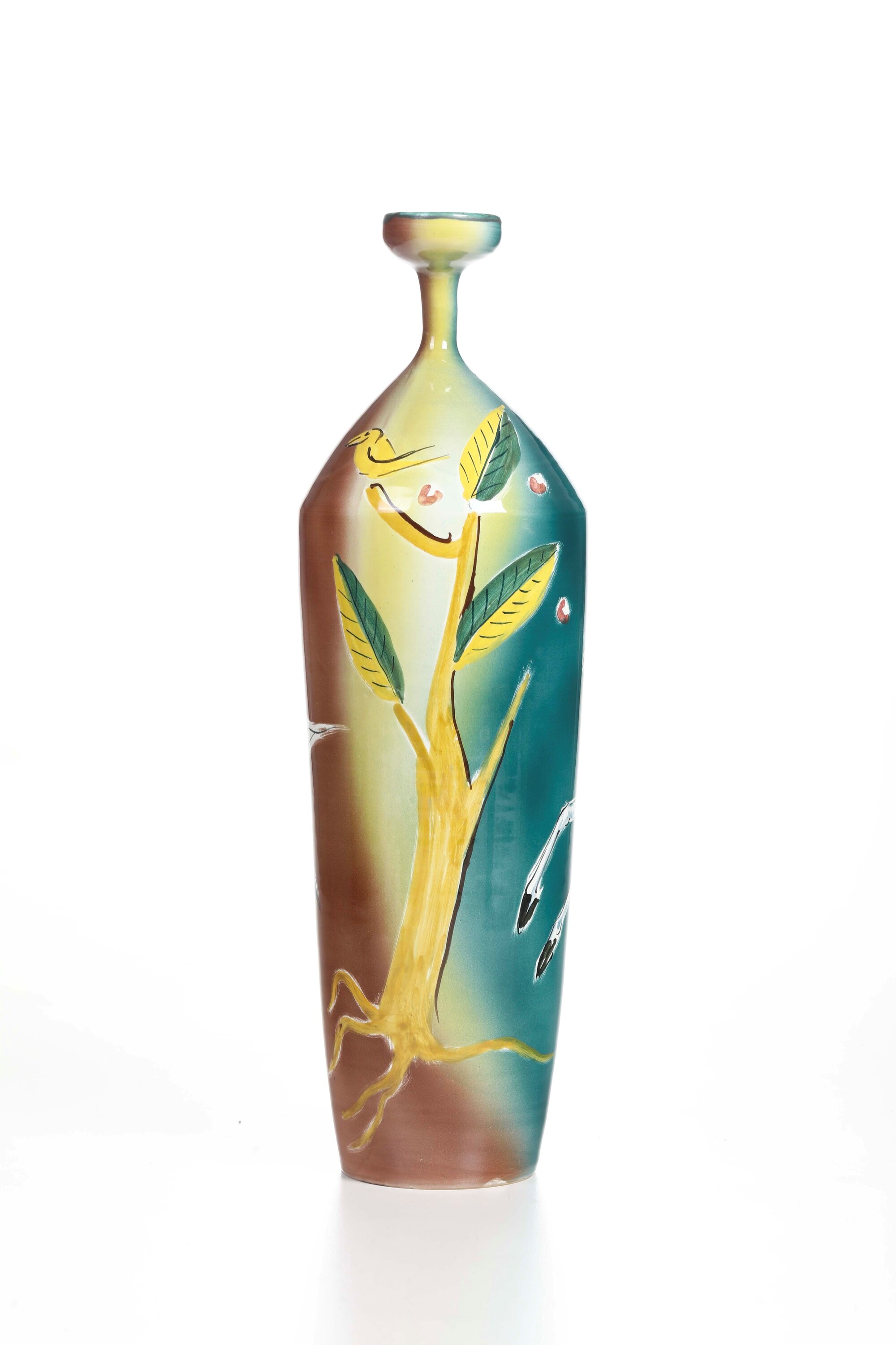 Vaso in ceramica E. Salino, San Giorgio, Albisola
