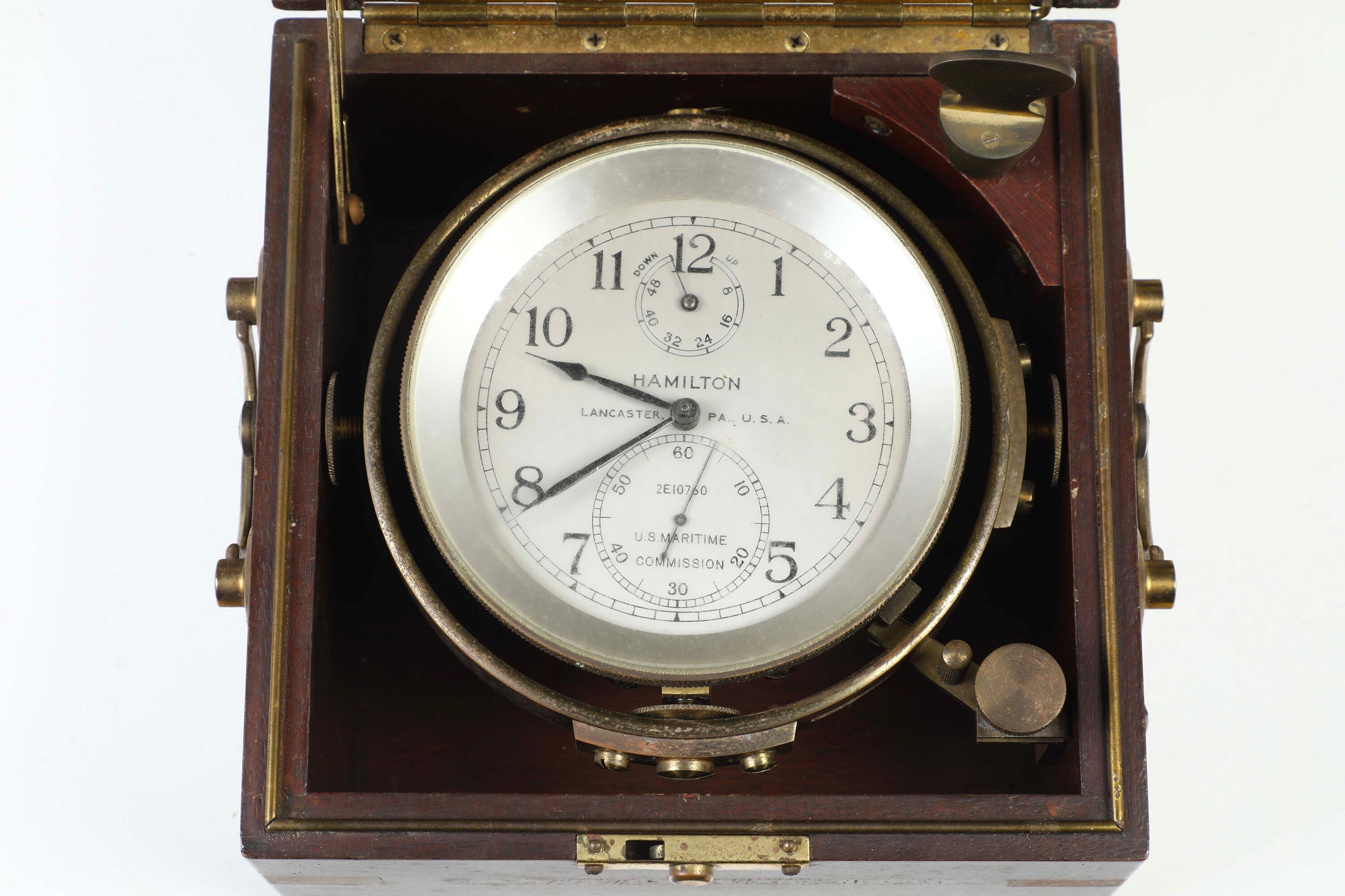 Hamilton Watch Co., Cronometro da marina, movimento 48 ore, USA XX secolo