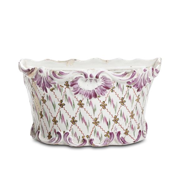 Fioriera Milano, Manifattura di S.Angelo di Pasquale Rubati (o Carlo Rubati ed Emanuele Bonzanini), 1780-1800 