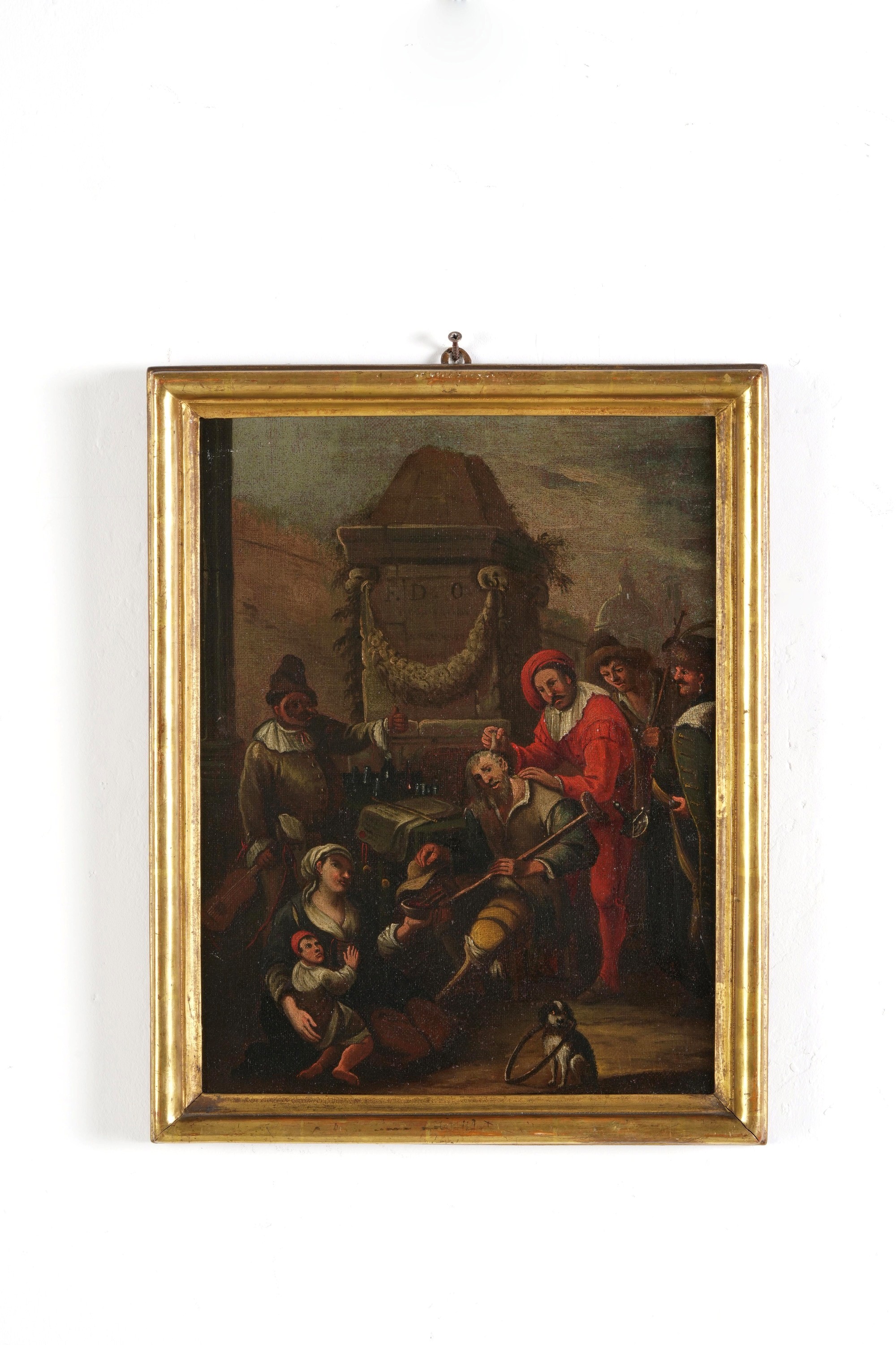 Pietro Domenico Olivero - Scene di genere, olio su tela