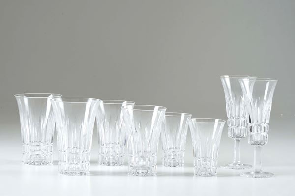 Servizio di bicchieri.  Lussemburgo, Manifattura Villeroy & Boch, seconda metà del XX secolo. 