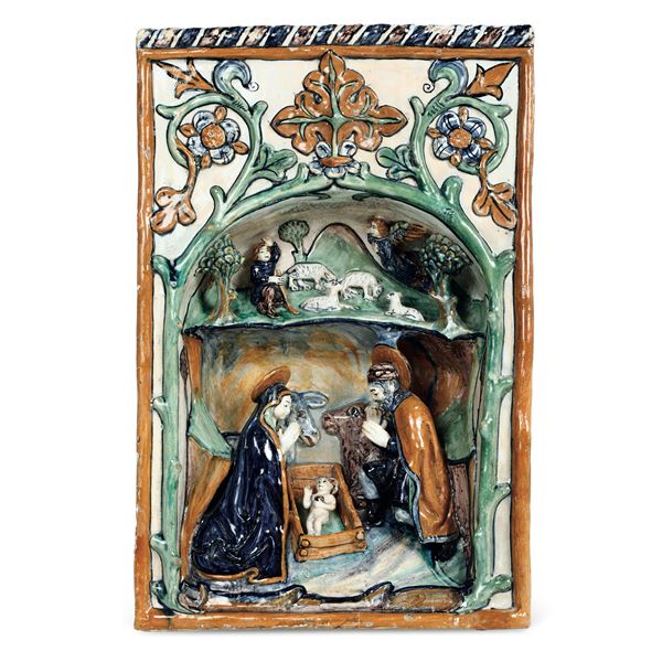 Un raro Presepe plastico rinascimentale Officina marchigiana (o Romagna?), fine ‘400 - inizio ‘500