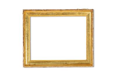 Cornice in stile neoclassico, legno intagliato e dorato, XIX secolo