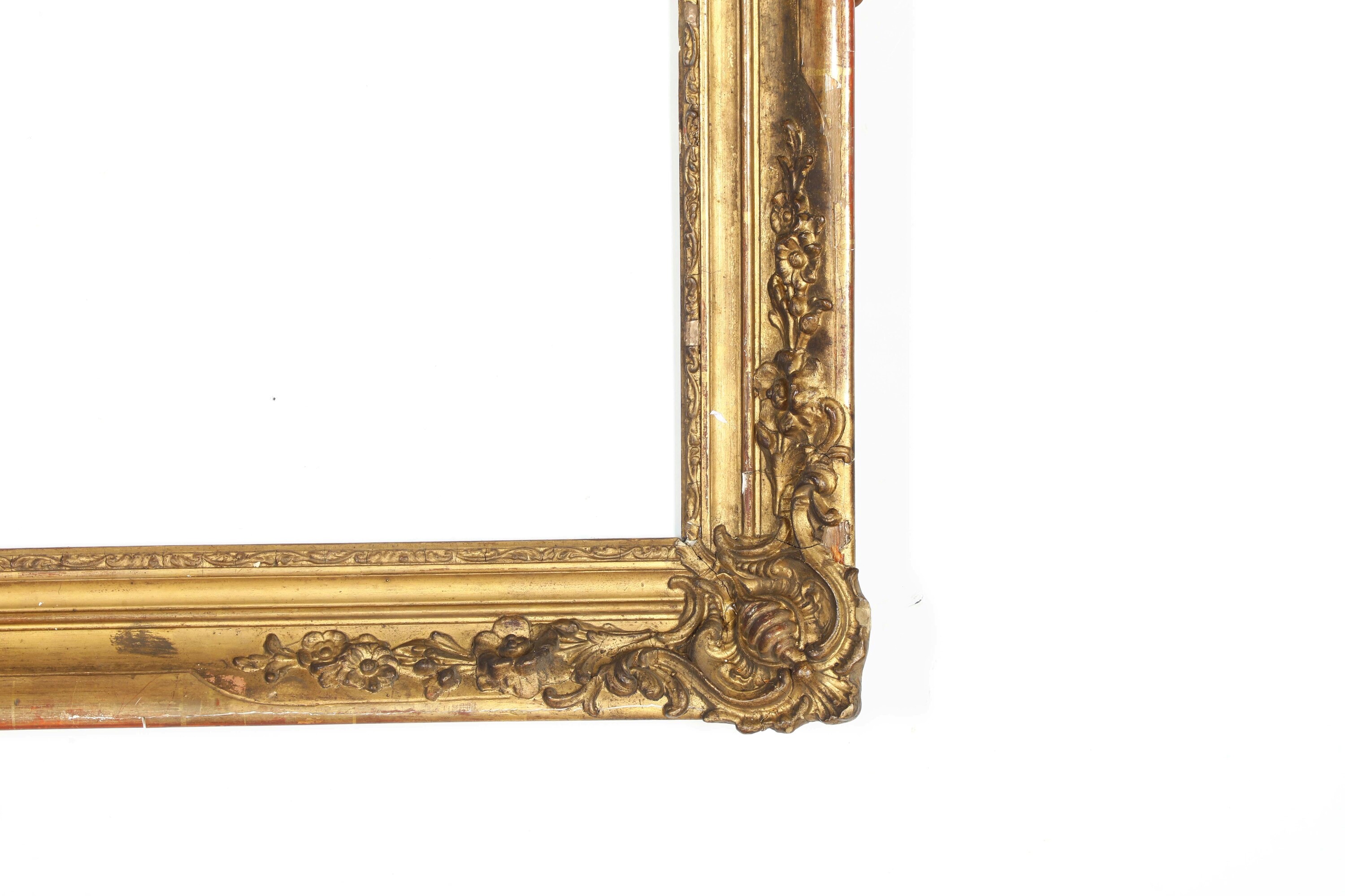 Cornice in legno e stucco dorato, Francia, XIX secolo