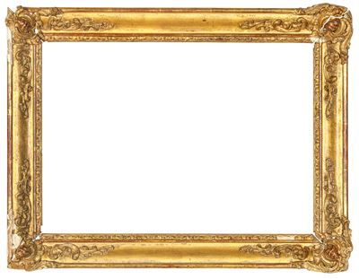 Francia, Cornice in legno e stucco dorato, XIX secolo