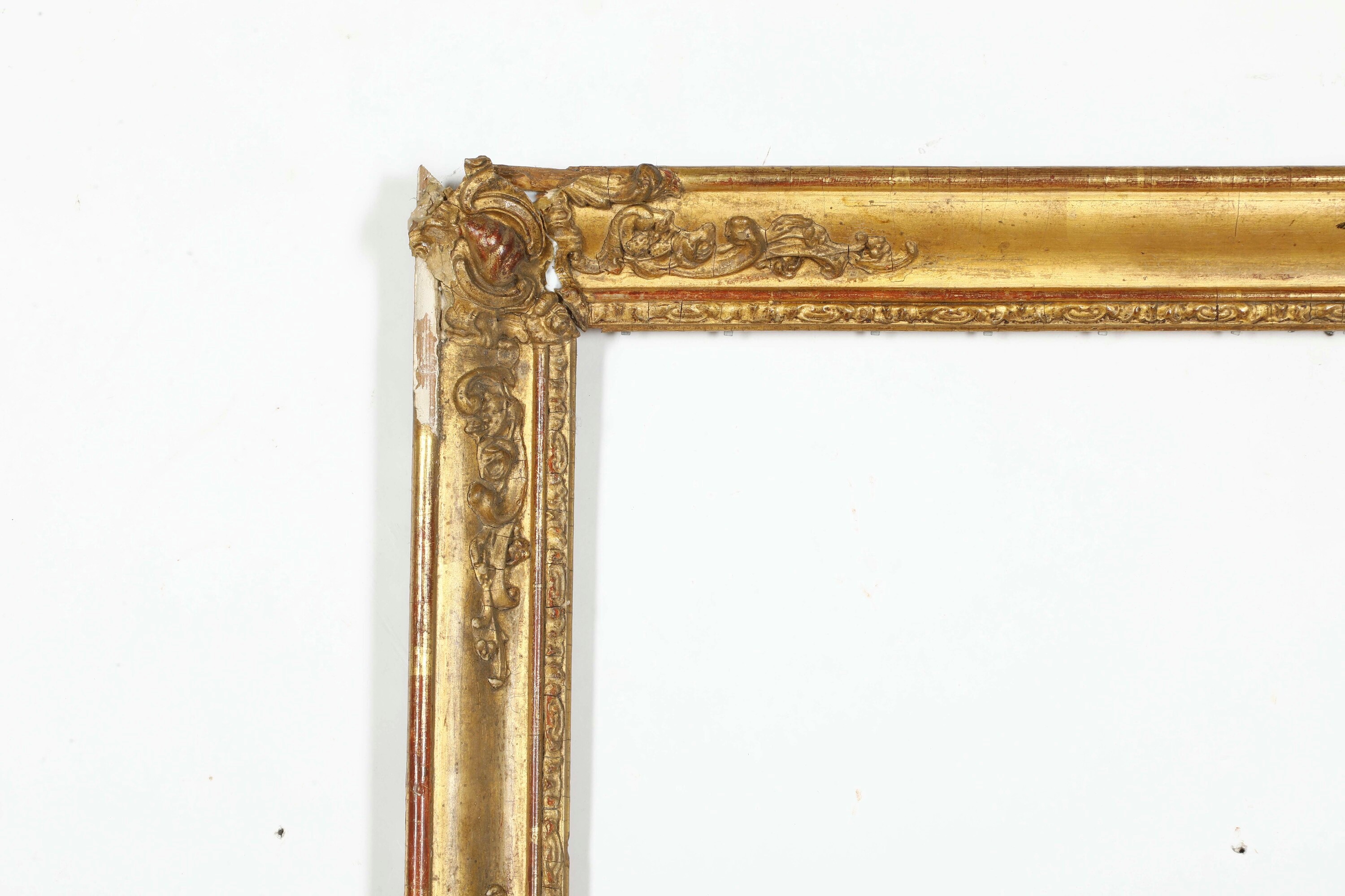 Francia, Cornice in legno e stucco dorato, XIX secolo