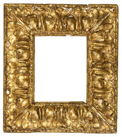 Emilia XVII secolo, Cornice in legno intagliato e dorato