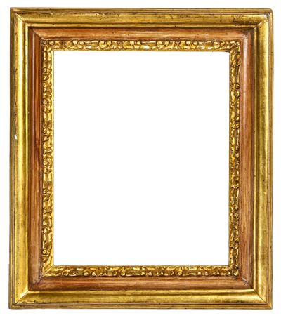 Italia centrale, Cornice in legno intagliato, dorato e laccato (XVIII secolo)