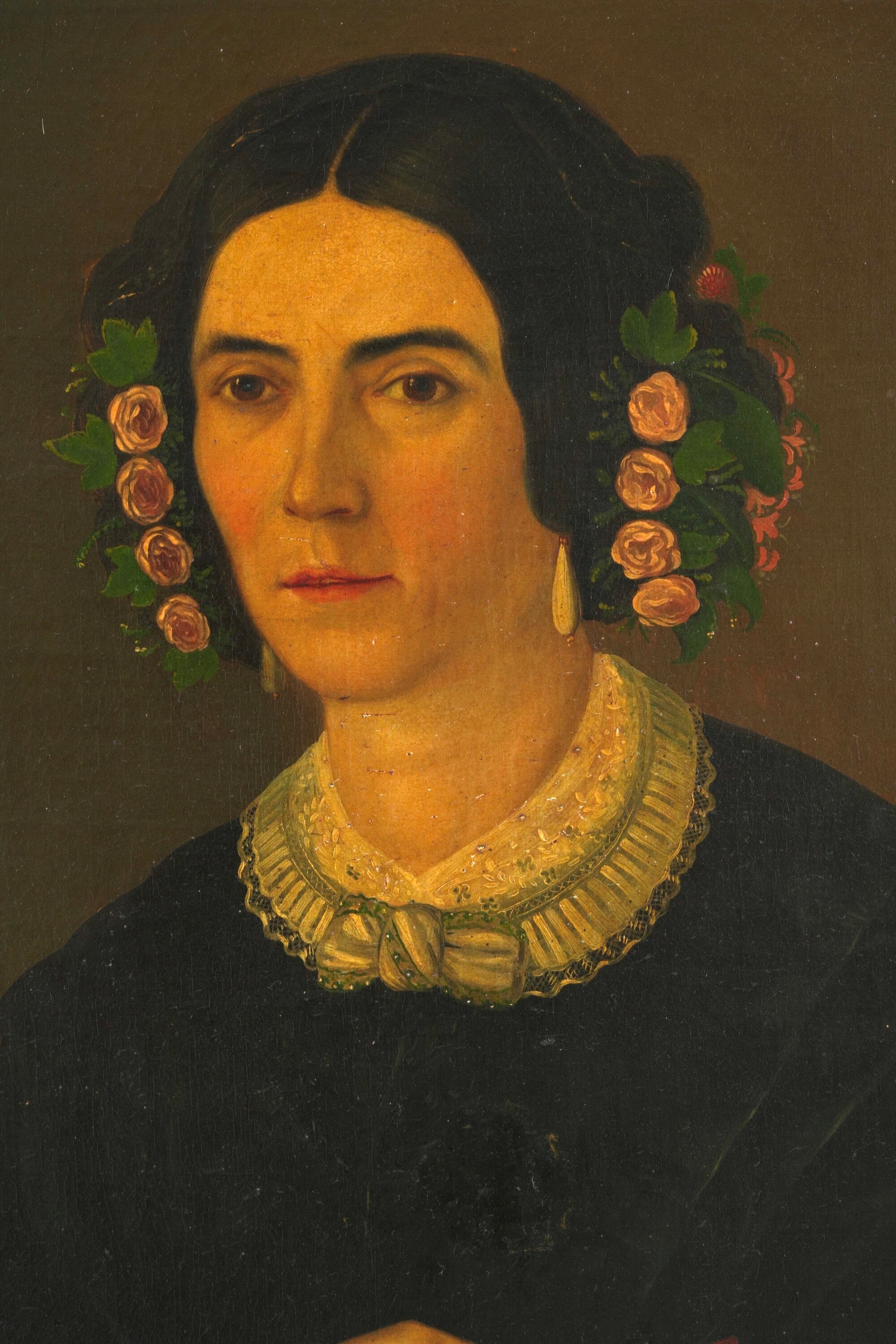 Scuola del XIX secolo, Ritratto femminile, olio su tela