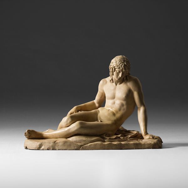 Arte neoclassica, Roma, XIX secolo. John Gibson (1799 - 1866) , attribuito a Narciso