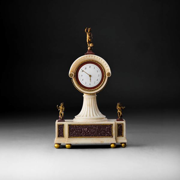 Orologio. Ispirato ai modelli di Luigi Valadier, Roma XIX secolo