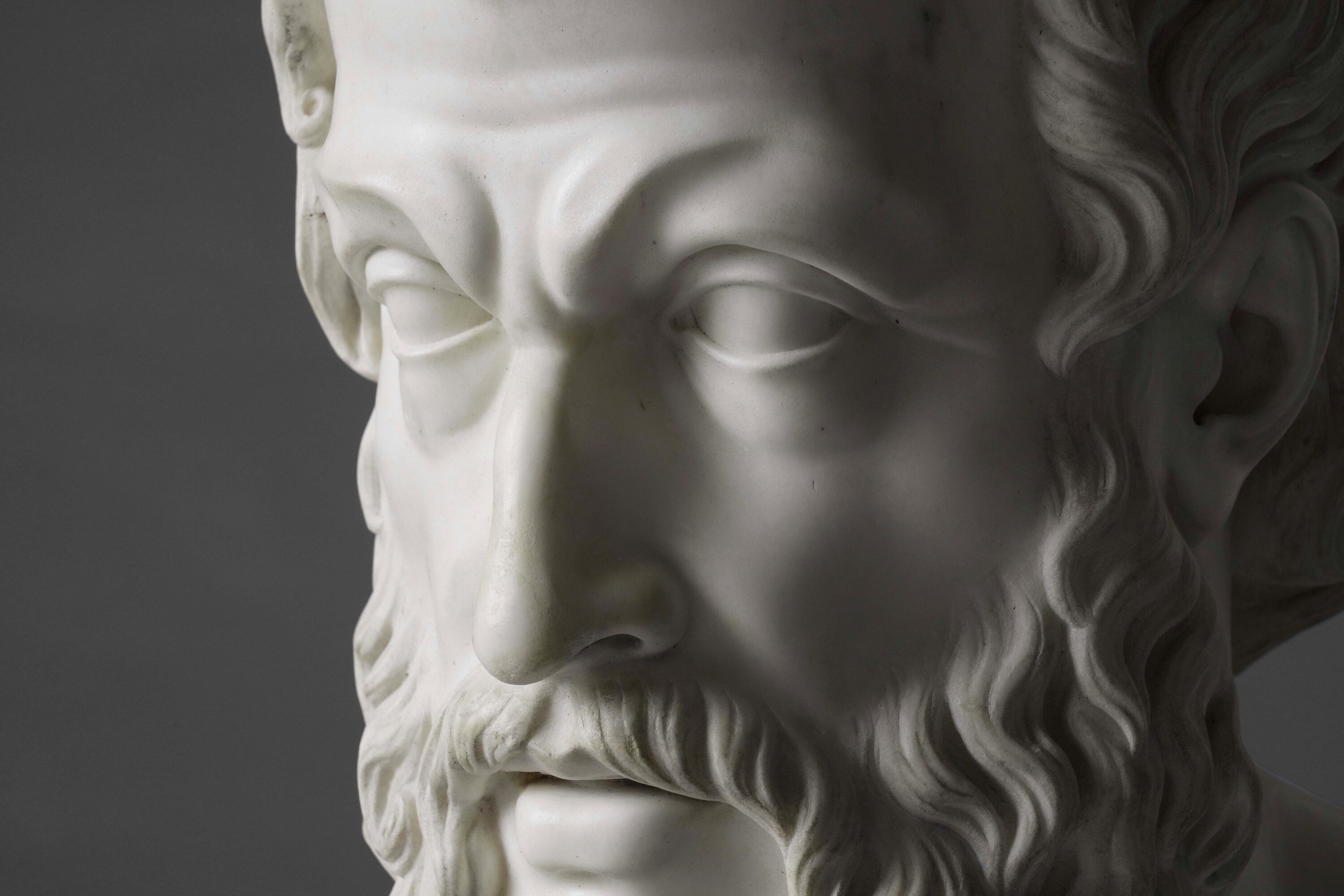 Arte neoclassica, Italia, XIX secolo. Ambito di Tito Angelini (1806-1888) Omero