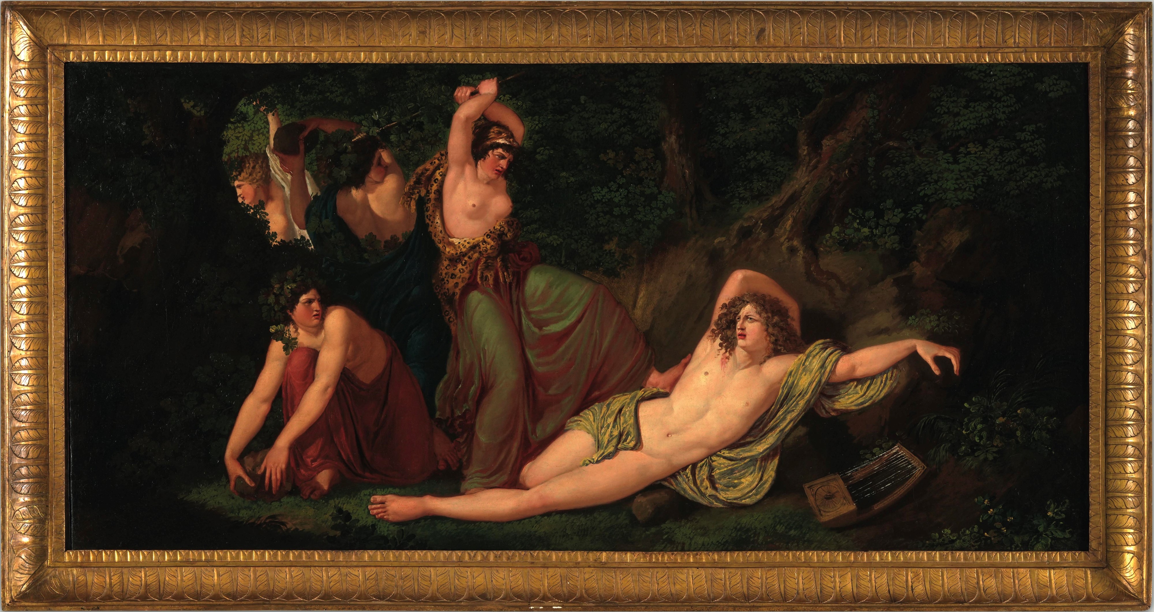Luigi Ademollo - La morte di Orfeo, olio su tela