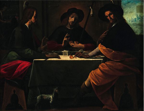 Giovan Battista Recchi (1586 Como - 1645 Como) e Giovanni Paolo Recchi (1600 ca. Como – 1683 ca. Como) Cena di Emmaus