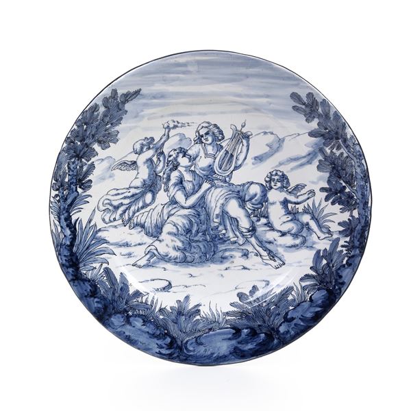 Grande piatto. Albisola, XX secolo.