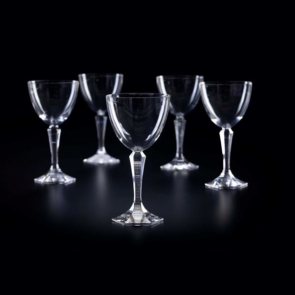 Dodici calici "Opera". Francia, Manifattura Baccarat, 1991-1999.