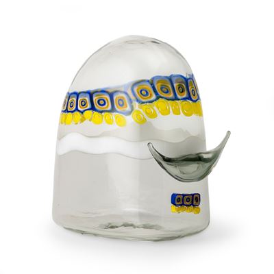 La Murrina: scultura a forma di bisonte, vetro soffiato (Murano, 1970 ca.)