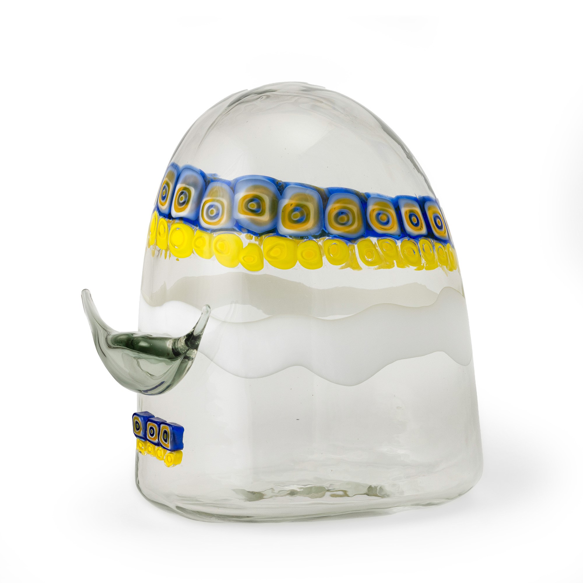 Gianmaria Potenza - La Murrina: scultura a forma di bisonte, vetro soffiato (Murano, 1970 ca.)