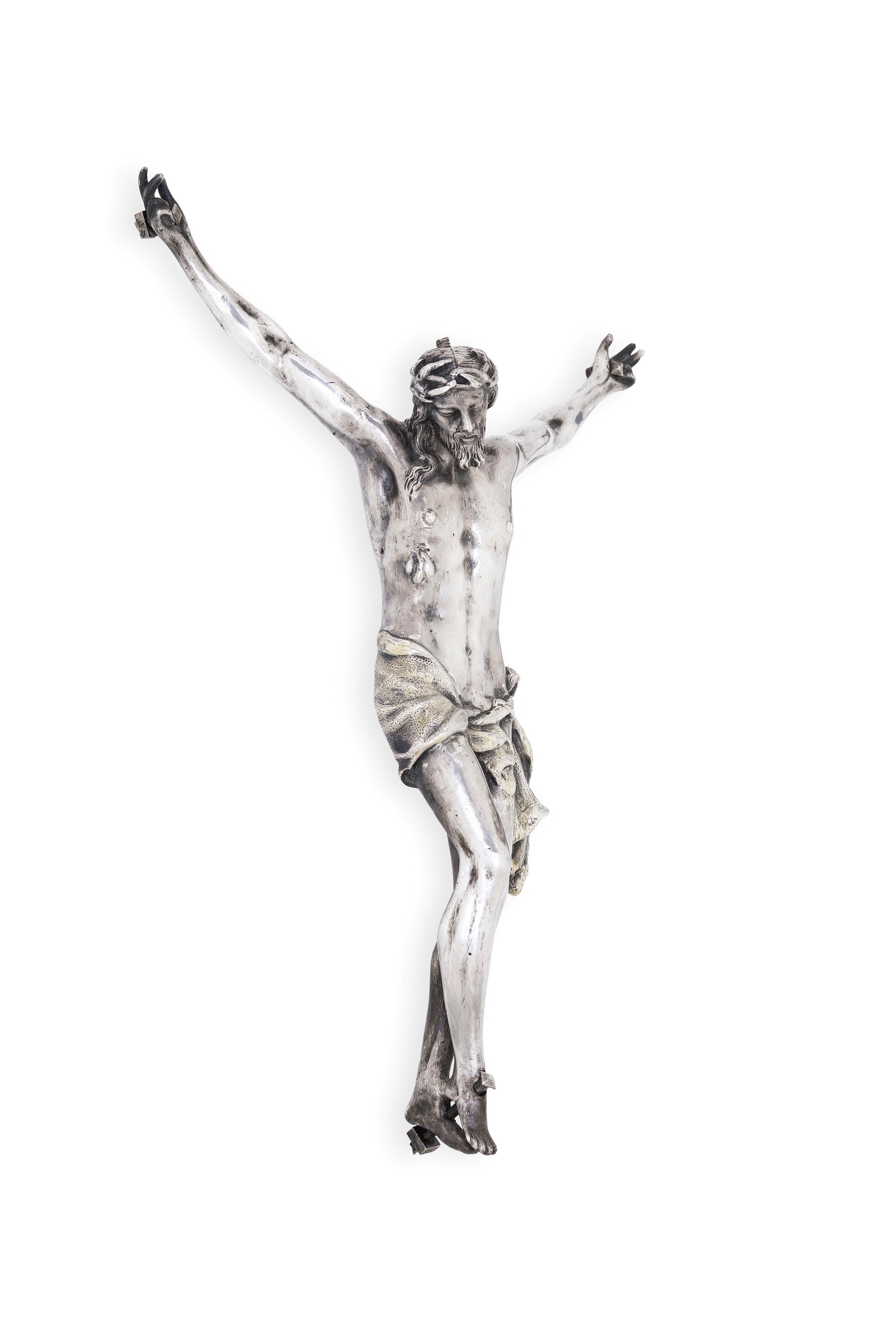 Corpus Christi, argenteria barocca del XVII secolo in argento fuso e cesellato