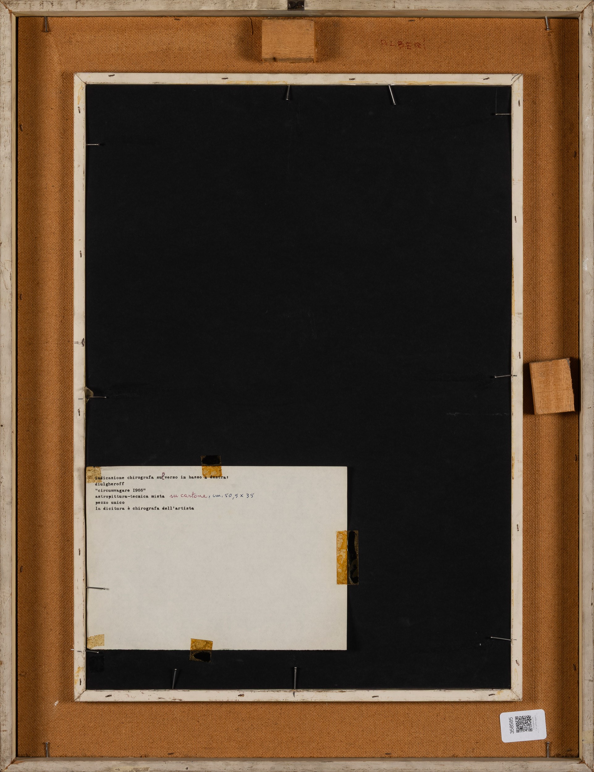 Nicolaj Diulgheroff - Circumvagare, tecnica mista su carta