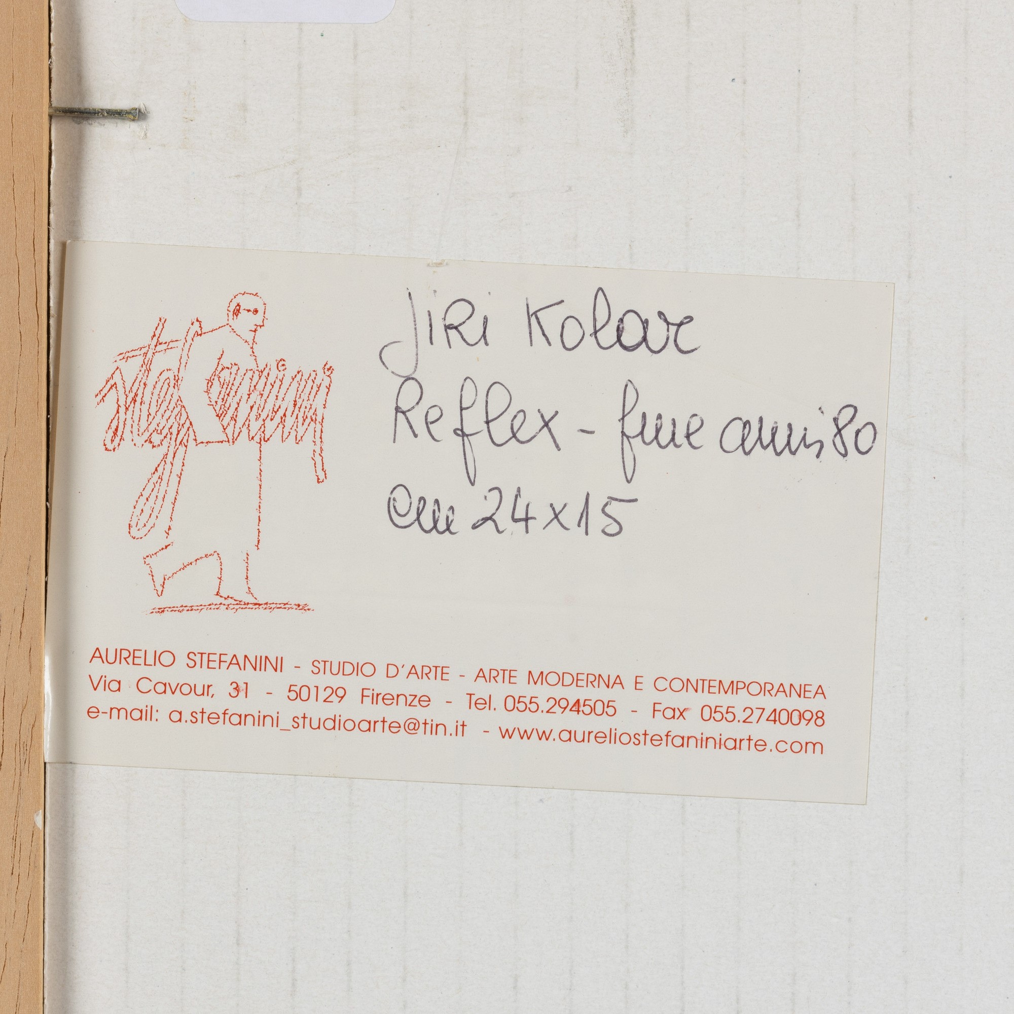 Jiri Kolar - Reflex, tecnica mista su carta