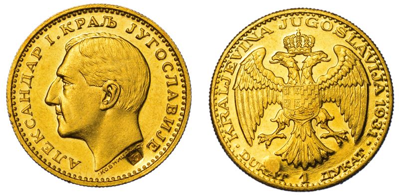 JUGOSLAVIA. ALEXANDER I, 1921-1934. Dukat 1931.  - Auction Light Numismatics - Cambi Casa d'Aste