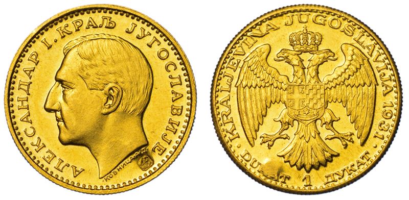 JUGOSLAVIA. ALEXANDER I, 1921-1934. Dukat 1931.  - Auction Light Numismatics - Cambi Casa d'Aste