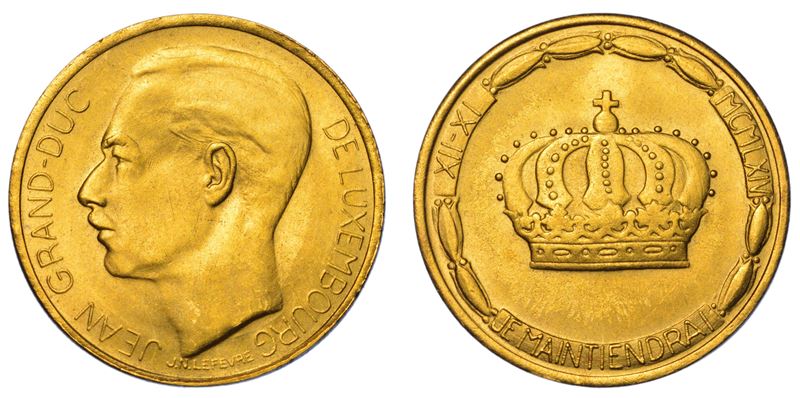 LUSSEMBURGO. JEAN, 1964-2000. 20 Francs 1964.  - Auction Light Numismatics - Cambi Casa d'Aste