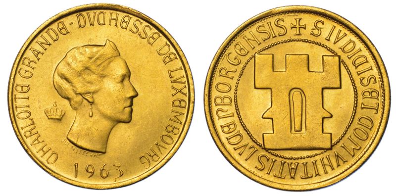LUSSEMBURGO. CHARLOTTE, 1919-1964. 20 Francs 1963.  - Asta Numismatica Light - Cambi Casa d'Aste