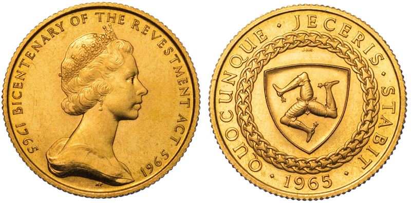 ISOLA DI MAN. ELIZABETH, 1953-2022. Pound 1965.  - Auction Light Numismatics - Cambi Casa d'Aste