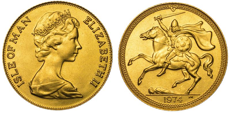 ISOLA DI MAN. ELIZABETH, 1953-2022. Pound 1974.  - Auction Light Numismatics - Cambi Casa d'Aste