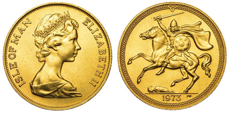 ISOLA DI MAN. ELIZABETH, 1953-2022. Pound 1973.  - Auction Light Numismatics - Cambi Casa d'Aste
