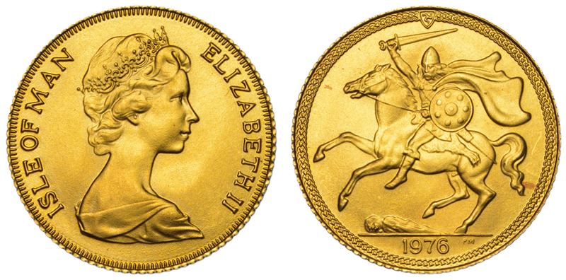 ISOLA DI MAN. ELIZABETH, 1953-2022. Half Pound 1976.  - Asta Numismatica Light - Cambi Casa d'Aste