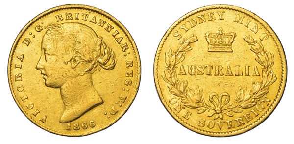 AUSTRALIA. VICTORIA, 1837-1901. Sovereign 1866. Sydney.