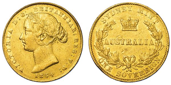 AUSTRALIA. VICTORIA, 1837-1901. Sovereign 1864. Sydney.