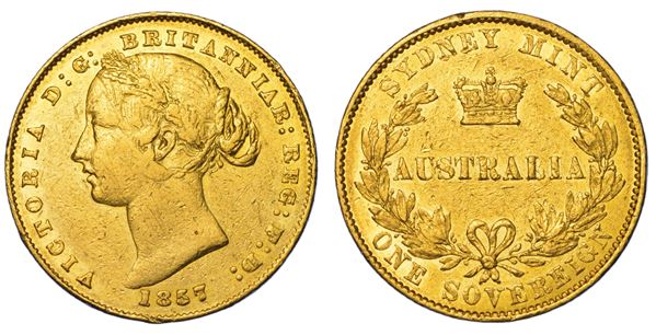 AUSTRALIA. VICTORIA, 1837-1901. Sovereign 1857. Sydney.