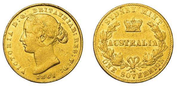 AUSTRALIA. VICTORIA, 1837-1901. Sovereign 1861. Sydney.