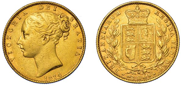 AUSTRALIA. VICTORIA, 1837-1901. Sovereign 1874. Melbourne.