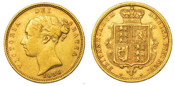 AUSTRALIA. VICTORIA, 1837-1901. Half Sovereign 1886. Sydney.