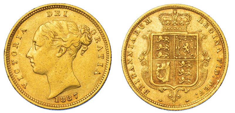 AUSTRALIA. VICTORIA, 1837-1901. Half Sovereign 1887. Sydney.  - Auction Light Numismatics - Cambi Casa d'Aste